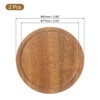 Unique Bargains Bamboo Durable Easy to Clean Cup Lid 2 Pcs - 2 of 4