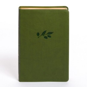 KJV Personal Size Giant Print Bible, Olive Leathertouch, Indexed - by  Holman Bible Publishers (Leather Bound) - 1 of 1