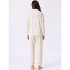 INSPIRE CHIC Women's Breastfeeding Sleepwear Button Down Top and Pants Nursing Pajama Sets - 4 of 4