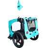 Akoasm Quick Detachable Folding Frame With Anti slip bottom plate & Hidden Towing Rope For Small And Medium Pets trailer - Light Blue - 2 of 4