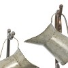 34" Metal Farmhouse Fountain Gray - Olivia & May - 4 of 4
