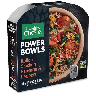 Healthy Choice Frozen Powerbowl Italian Chicken Sausage & Peppers - 9.25oz
