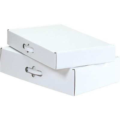 The Packaging Wholesalers 18-1/4" x 11-3/8" x 2-11/16" Carrying Case with Plastic Handle BSMFLECC2