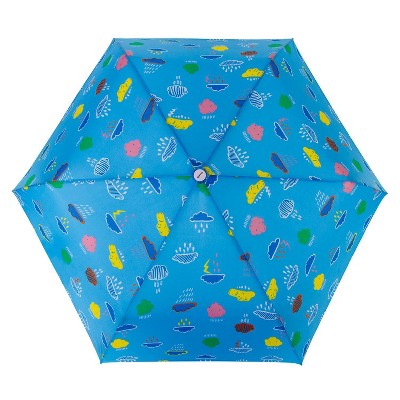 Cirra by ShedRain Women's Fun Conversational Manual Compact Umbrella - Light Mint