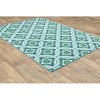 Oriental Weavers Meridian 5868L Blue/ Green Indoor/Outdoor Area Rug - 2'3" x 7'6" - 4 of 4