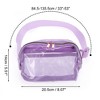 Unique Bargains Clear Double Pull Style Running Waist Pack 1 Pc - 2 of 4
