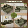 KTMBDW 110” Modular Sectional Sofa with Deep Seat, Modern Modular L-Shape Sofa Couch with Chaise, Upholstered Couches for Living Room, Bedroom - 3 of 4