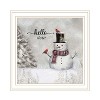 2Piece Vignette Winter Peace On Earth White Framed Wall Art for Living Room, Holiday Wall Art Print for Home Decor, Bedroom Wall Art by RobinLee Viera - 2 of 4