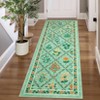 Washable Framhouse Floral Leaf Print Large Living Room Rugs, Soft Ultra Thin Textured Cute Floor Carpet for Bedroom Dining Room Nursery Playroom - 4 of 4