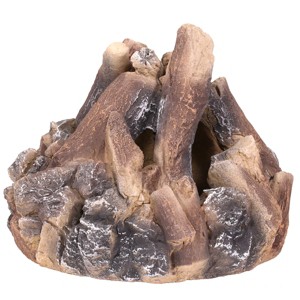 Barton Living Ceramic Bonefire Style Firepit Decoration Wood 15" Fire Log Realistic Outdoor - 1 of 2