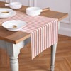 Capri Ticking Stripe Table Runner - 16 Inch and 18 Inch Wide - 3 of 4