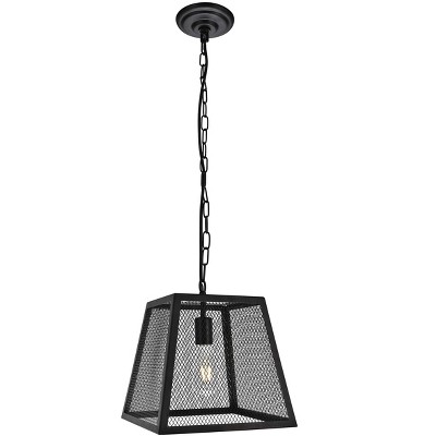 Elegant Lighting Talon Collection Pendant D11.8 H12.8 Lt:1 Matte Black Finish