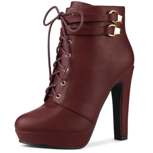 Lace Up Ankle Boots - Women's Leather Boots