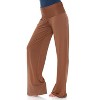Women's Solid Printed Palazzo Pants - White Mark - 2 of 3
