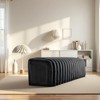 TiramisuBest Storage Ottoman Corduroy Bench Cat's Nest 3D Lamb Fleece Ottoman Oval Storage Bench Multi Functional Ottoman Seat Living Room - 4 of 4