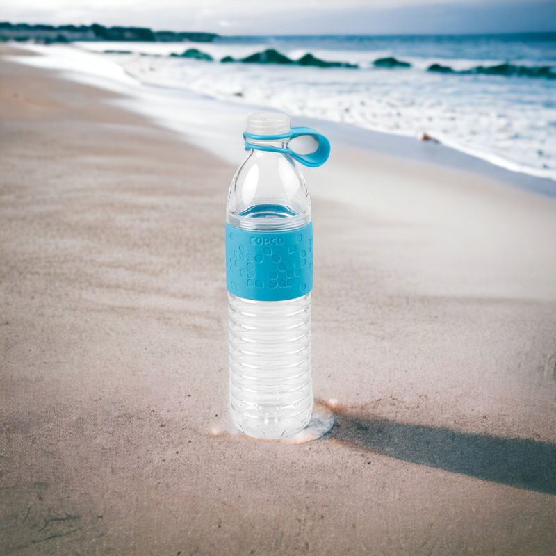 Copco Hydra Sports Water Bottle 20 Ounce Non Slip Sleeve BPA Free Tritan Plastic Reusable, 4 of 7