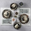 Gibson Elite 114348.16RM Casa Roja 16 Piece Reactive Glaze Dinnerware Set, Cream and Red - 4 of 4