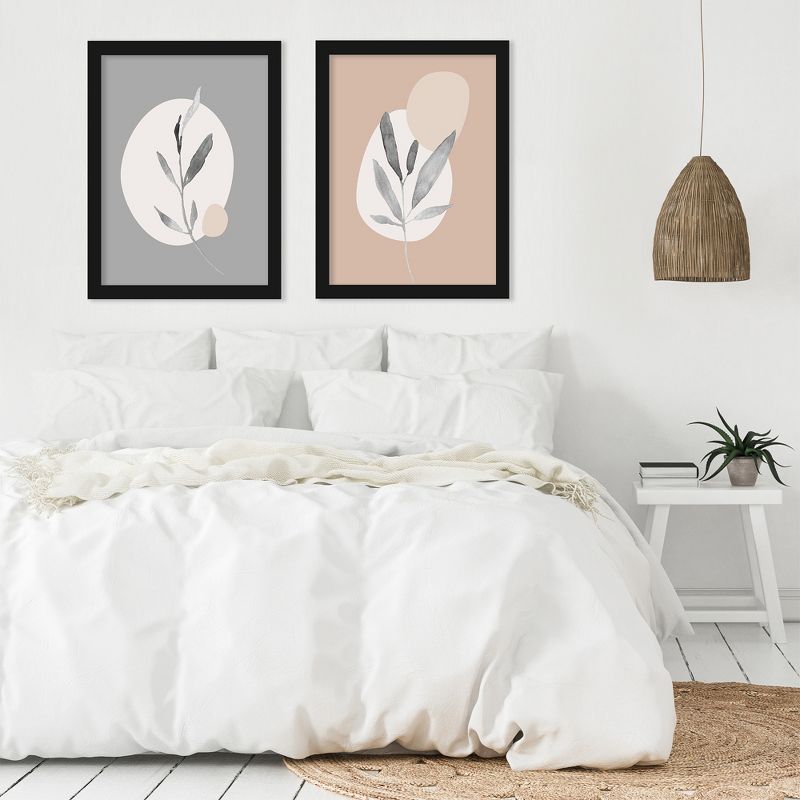 Americanflat Boho Neutral (Set Of 2) Botanical Abstract By Pop Monica Wall Art Set, 3 of 7