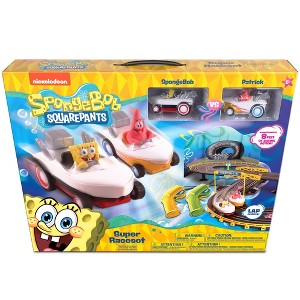 NKOK Spongebob Squarepants Hot Boat RC Slot Car Race Set - Spongebob & Patrick - 1 of 4