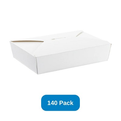 Inno-Pak 36 oz Paper Food Box White #2 Size - Case of 140