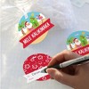 Big Dot of Happiness Tropical Christmas - Beach Santa Holiday Party Clear Goodie Favor Bags - Treat Bags With Tags - Set of 12 - 3 of 4