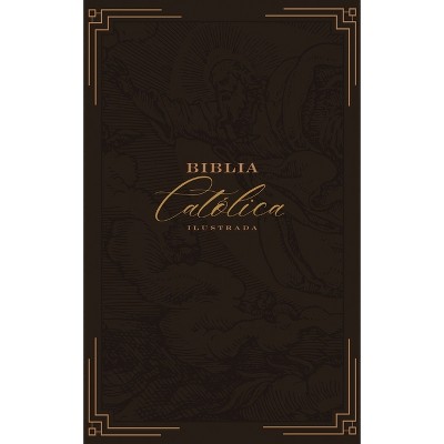 Biblia Católica, Ilustrada, Piel Genuina, Café, Comfort Print - by  Editorial Católica & La Casa de la Biblia (Leather Bound)