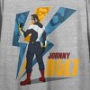 Super Crooks Johnny Bolt Crew Neck Short Sleeve Athletic Heather Women's Crop T-shirt - 2 of 4