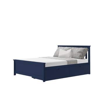 Max & Lily Full-Size Platform Bed with Under Bed Storage Drawers