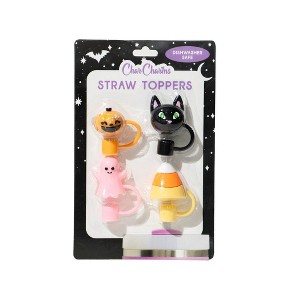 CharCharms 4pk Straw Toppers - 1 of 4