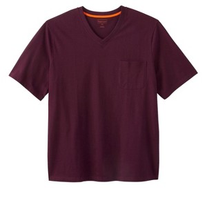 Boulder Creek by KingSize Men's Big & Tall Heavyweight Pocket V-Neck Tee - 1 of 4
