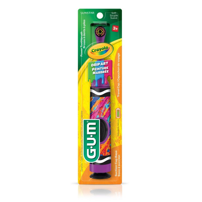 GUM Kids&#39; Crayola Electric Toothbrush - 1ct, 5 of 7