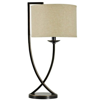 Madison Table Lamp Bronze Cloud Beige - StyleCraft: Contemporary Metal, Adjustable Head Tilt, UL Listed