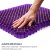 Purple Simply Seat Cushion with Pressure-Relief, Breathable Grid and Removable Cover - 3 of 4
