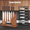 imarku Magnetic Knife Block 12 x 10 Inches, Acacia Wood Magnetic Knife Holder Rack for Kitchen Counter, Universal Knife Block with Knife Sharpener - 4 of 4