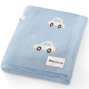 Baby Blanket for Boys100% Luxury Cotton Soft Knit Swaddle Blanket for Newborns and Infants Baby Boys and Girls - 1 of 4