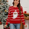 Clearlove Christmas Sweaters for Women Cute Christmas Sweater Ugly Xmas Sweater Crewneck Holiday Knit Pullover Tops - 2 of 4