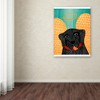 Trademark Fine Art -Stephen Huneck 'Angel Dog Black' Canvas Art - 3 of 3