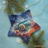 Treble G-Clef Cosmic Melodic Symphony Ornament, Festive Holiday Decor, Musician Souvenir| OrnamentallyYou - image 4 of 4