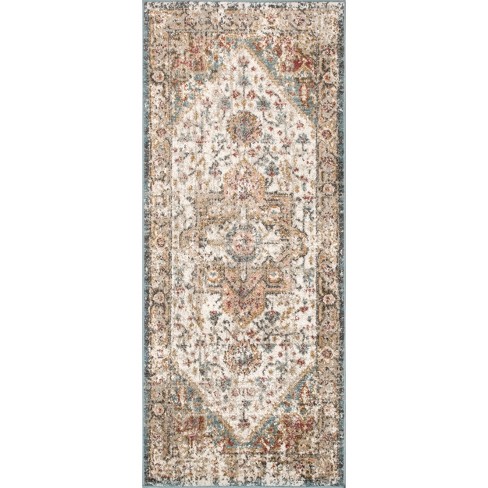 Nuloom Justine Vintage Medallion Kitchen Runner Rug - Hallway, Entryway ...