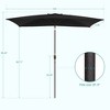 Sonkuki 10×6.5FT Rectangular Patio Umbrella with 200gsm Solution-Dyed Fabric - 3 of 4