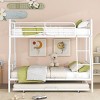 Streamdale Full XL Over Queen Metal Bunk Bed with Twin Size Trundle, White - 3 of 4