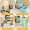 Topteng Wooden Dollhouse with Furniture Playset - 4 of 4