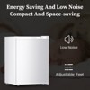 Kismile 2.6 Cu.Ft Upright Freezer, Energy Saving and Low Noise, 3 layers, 7 temperature settings (Silver) - 3 of 4