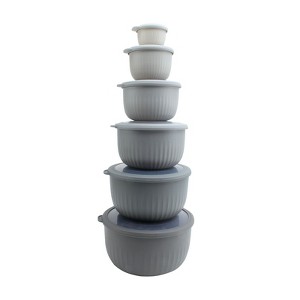 COOK WITH COLOR DEEP MIXING BOWLS WITH LID 12 PIECE - 1 of 4