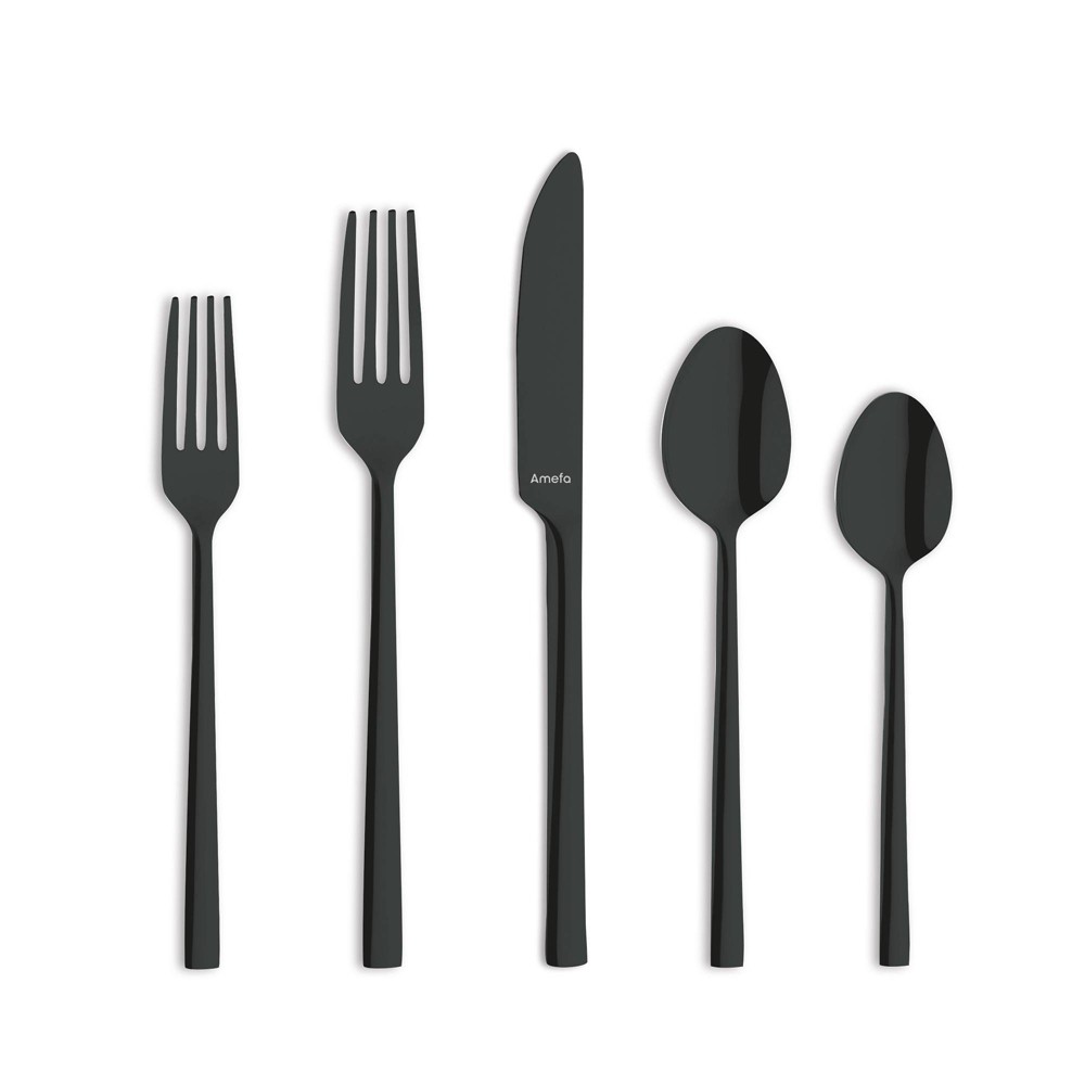 Amefa 20pc Dallas Flatware Set Black