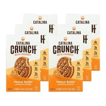 Catalina Crunch Keto-Friendly Peanut Butter Sandwich Cookies - Case of 6/6.8 oz