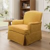 Art Leon Traditional Fabric Upholstered Swivel Accent Chair, Armchair with Wood Frame - 3 of 4