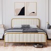 Whizmax King/Queen/Full Size Upholstered Velvet Metal Bed Frame with Tufted Headboard, Modern Platform Bed Frame No Box Spring Needed, Easy Assembly - 2 of 4