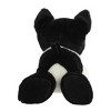 Aurora Small Eva Boston Terrier Mini Flopsie Adorable Stuffed Animal Black 8" - 4 of 4