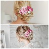 Unique Bargains Women's Simulated Flowers Hair Clip Comb 1 Pc - 4 of 4